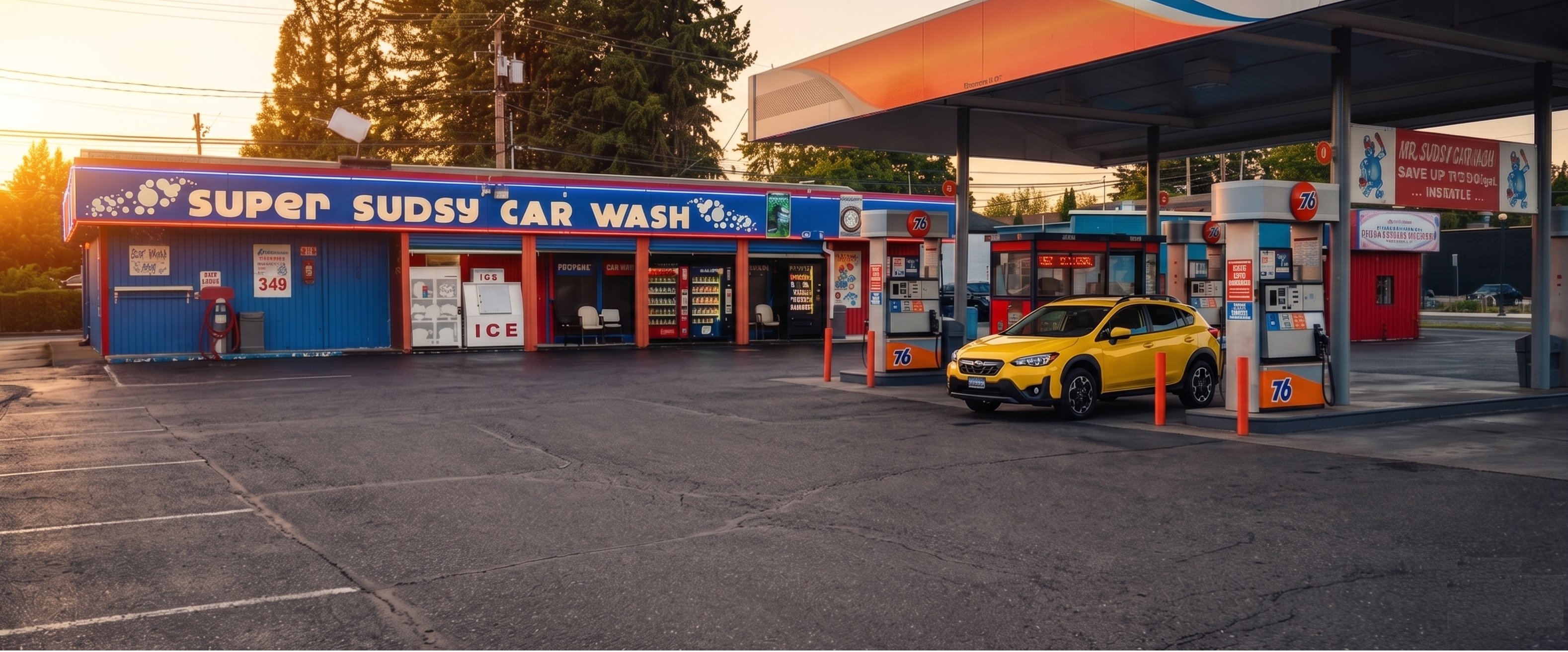Mr. Sudsy Car Wash Exterior in Kent, WA